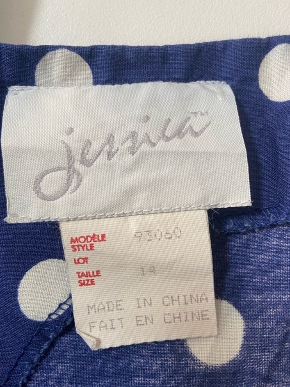 Jessica Blue and White Polka Dot Midi Dress - Picture 6 of 10